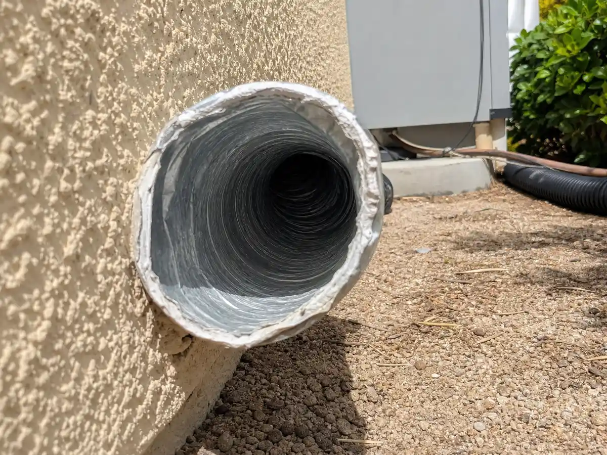 Clear dryer vent hood back in service — completed job in Carlsbad, CA